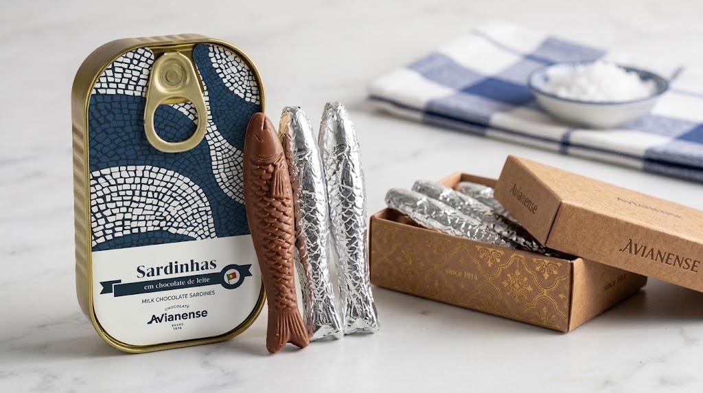 LATA SARDINHAS CHOC. LEITE 40 G
